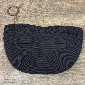 Vintage 1940’s Genuine Corde Clutch Purse -Navy Blue